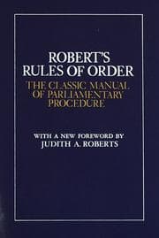 Tapa de Robert's Rules of Order