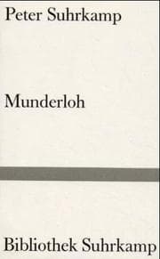 Tapa de Bibliothek Suhrkamp, Bd.37, Munderloh