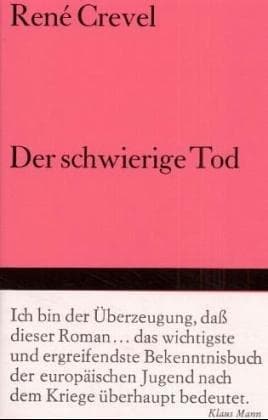 Tapa de Der schwierige Tod