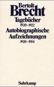 Tapa de Tagebücher 1920-1922. Autobiographische Aufzeichnungen 1920-1954