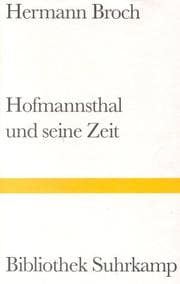Tapa de Hofmannsthal und seine Zeit. Eine Studie