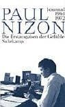 Tapa de Die Erstausgaben der Gef uhle: Journal 1961 - 1972