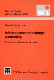 Tapa de Informationsverarbeitungs- Controlling. Ein datenorientierter Ansatz