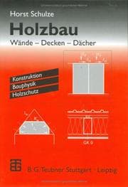 Tapa de Holzbau. Wände, Decken, Dächer