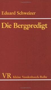 Tapa de Die Bergpredigt