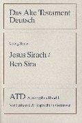 Tapa de Das Alte Testament Deutsch (ATD), Apokryphen, Bd.1, Jesus Sirach / Ben Sira