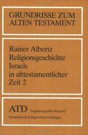 Tapa de Grundrisse zum Alten Testament, Bd.8/2, Religionsgeschichte Israels in alttestamentlicher Zeit