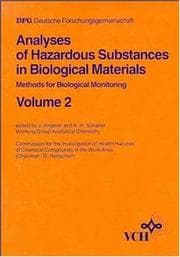 Tapa de Analyses of Hazardous Substances in Biological Materials