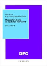 Tapa de Meeresforschung Im Nachsten Jahrzehnt