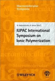 Tapa de IUPAC International Conference on Ionic Polymerization