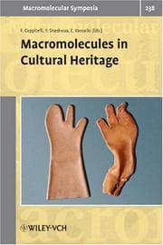 Tapa de Macromolecules in Cultural Heritage