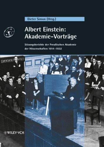 Tapa de Albert Einstein - Akademie-Vortrage