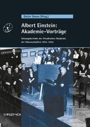 Tapa de Albert Einstein - Akademie-Vortrage