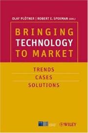 Tapa de Bringing technology to market