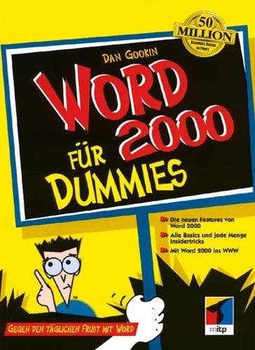 Tapa de Word 2000 Fur Dummies