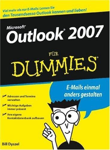 Tapa de Outlook 2007 Für Dummies