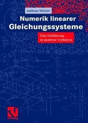 Tapa de Numerik linearer Gleichungssysteme. Einführung in moderne Verfahren