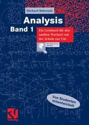 Tapa de Analysis 1. Ein Lernbuch für den sanften Wechsel von der Schule zur Uni