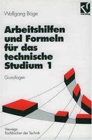 Tapa de Arbeitshilfen und Formeln Fur das Technische Studium