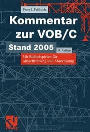 Tapa de VOB. Gesamtkommentar. Verdingungsordnung für Bauleistungen. Zur VOB Ausgabe 2002