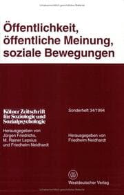 Tapa de Öffentlichkeit, öffentliche Meinung, soziale Bewegungen