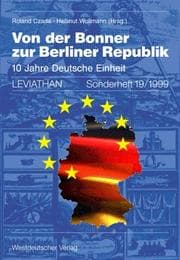 Tapa de Von der Bonner zur Berliner Republik