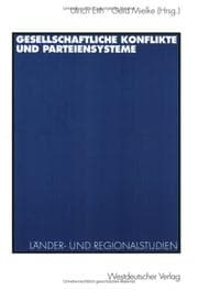 Tapa de Gesellschaftliche Konflikte und Parteiensysteme. Länder- und Regionalstudien