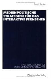 Tapa de Medienpolitische Strategien für das interaktive Fernsehen