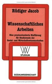 Tapa de Wissenschaftliches Arbeiten