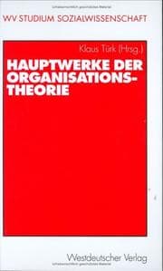 Tapa de Hauptwerke der Organisationstheorie