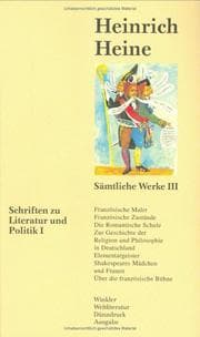 Tapa de Sämtliche Werke, 4 Bde., Ln, Bd.3, Schriften zu Literatur und Politik