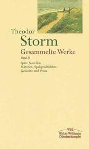 Tapa de Gesammelte Werke, 2 Bde., Ln, Bd.2, Späte Novellen, Märchen, Spukgeschichten, Gedichte und Prosa