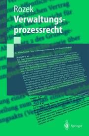 Tapa de Verwaltungsprozessrecht
