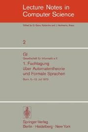 Tapa de 1. Fachtagung über Automatentheorie undFormale Sprachen