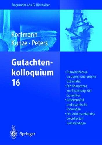 Tapa de Gutachtenkolloquium 16