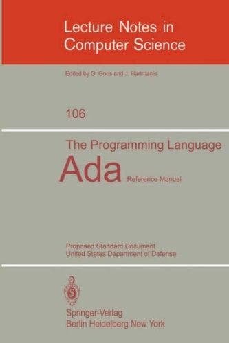 Tapa de The Programming Language Ada