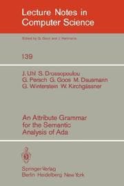 Tapa de An Attribute grammar for the semantic analysis of ADA