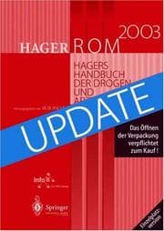 Tapa de HagerROM 2003. Hagers Handbuch der Drogen und Arzneistoffe.