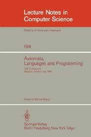 Tapa de Automata, Languages and Programming