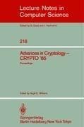 Tapa de Advances in Cryptology