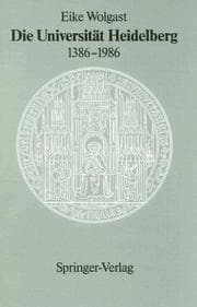 Tapa de Die Universität Heidelberg, 1386-1986