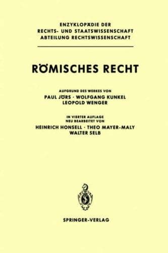 Tapa de Römisches Recht