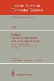 Tapa de PARLE - Parallel Architectures and Languages Europe Vol. 2