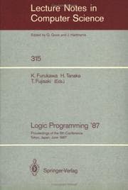 Tapa de Logic programming '87