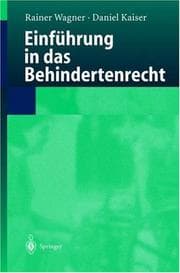 Tapa de Einführung in das Behindertenrecht