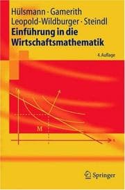 Tapa de Einführung in die Wirtschaftsmathematik