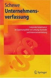 Tapa de Unternehmensverfassung