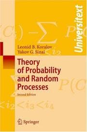 Tapa de Theory of probability and random processes