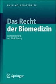 Tapa de Das Recht der Biomedizin