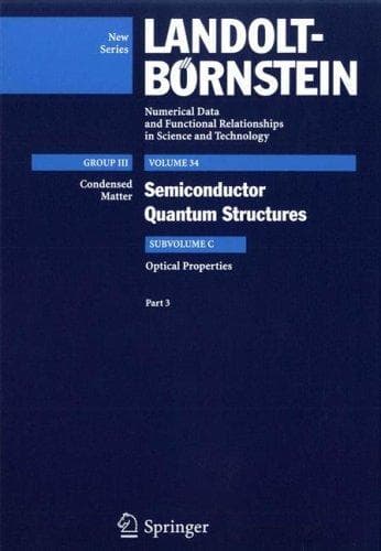 Tapa de Semiconductor Quantum Structures Vol. 34C, Pt. 3